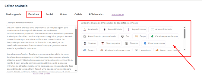 amenidades